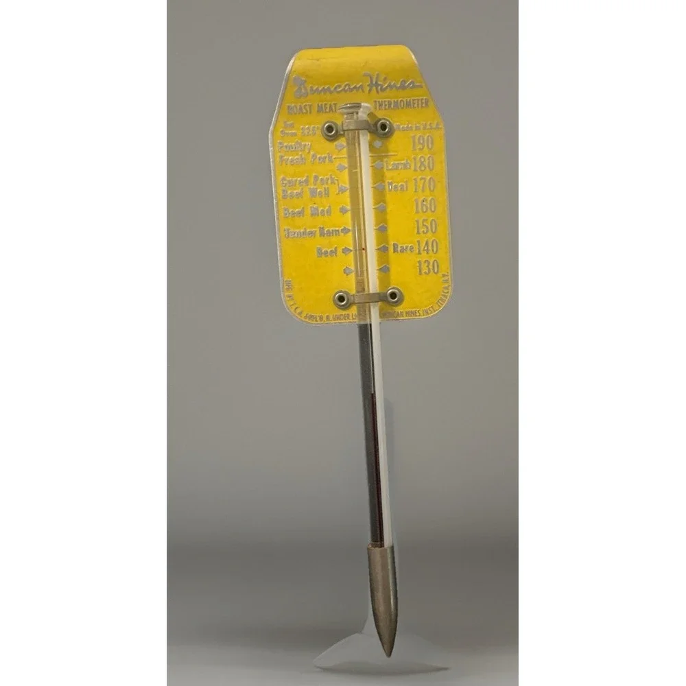 Vintage Roast Meat & Poultry Thermometer ‎ (Duncan Hines) Farmhouse Decor